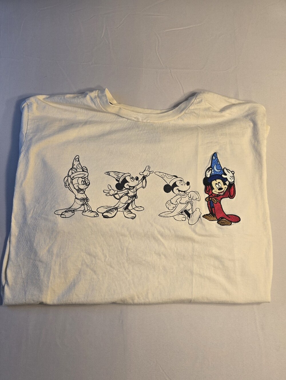 Jerry Leigh Unisex Adult Mickey Mouse Fantasia Anniversary T Shirt Size XL